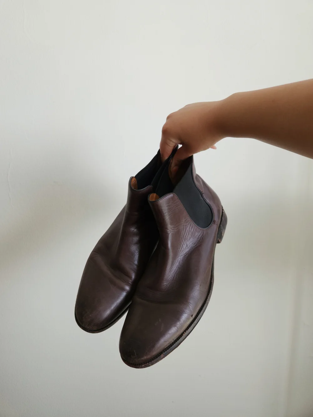 Cole Haan Men's Dark Brown Leather Chukka Chelsea Boots
